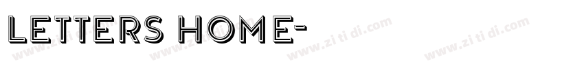 letters home字体转换